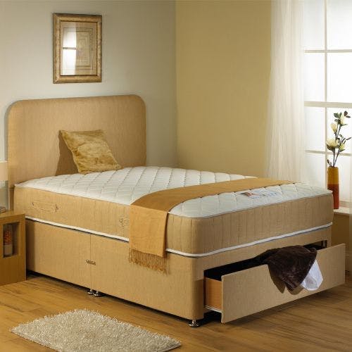 Hf4you Divine Sleep White Rose Memory Pocket Divan Bed